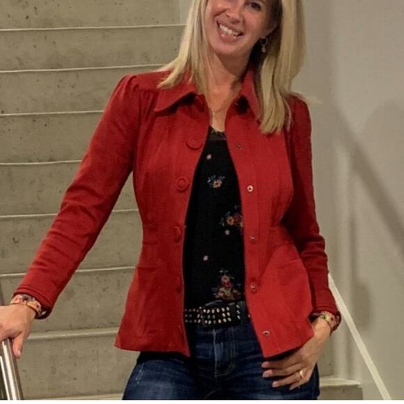 CAbi Red Boxy Jacket - Picture 5 of 5